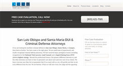 Desktop Screenshot of centralcoastcriminaldefense.com