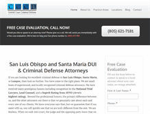 Tablet Screenshot of centralcoastcriminaldefense.com